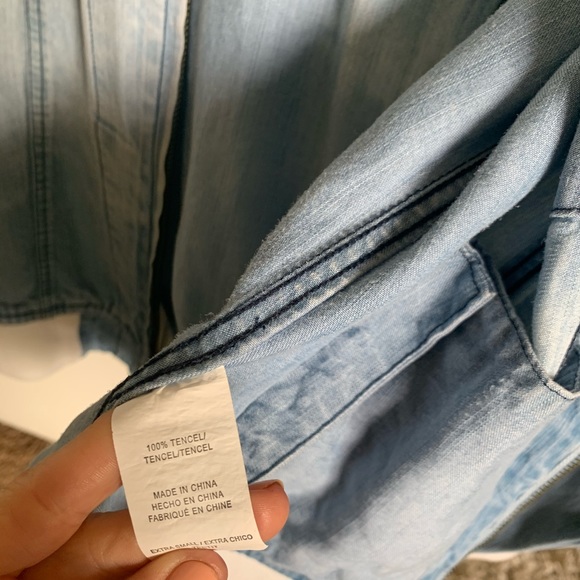 Rails tencel denim bomber jacket XS - Picture 3 of 4